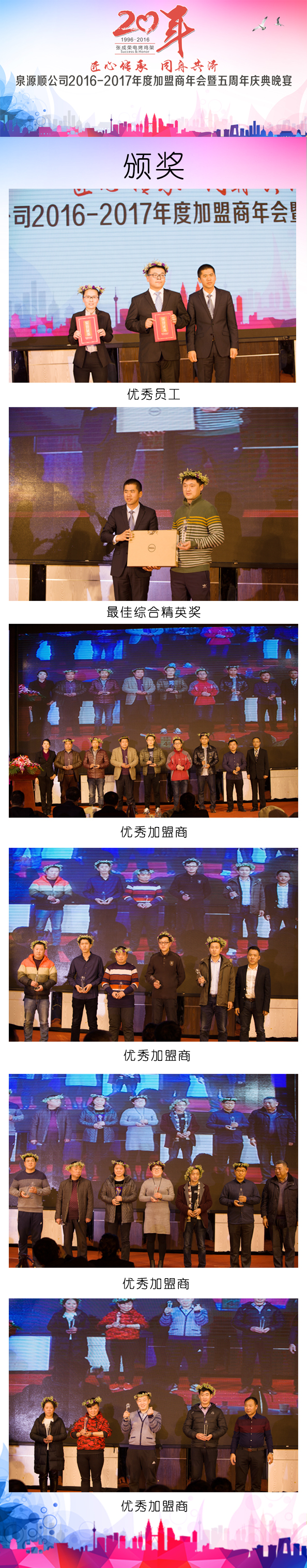 2016年度張成榮電烤雞架優秀加盟頒獎
